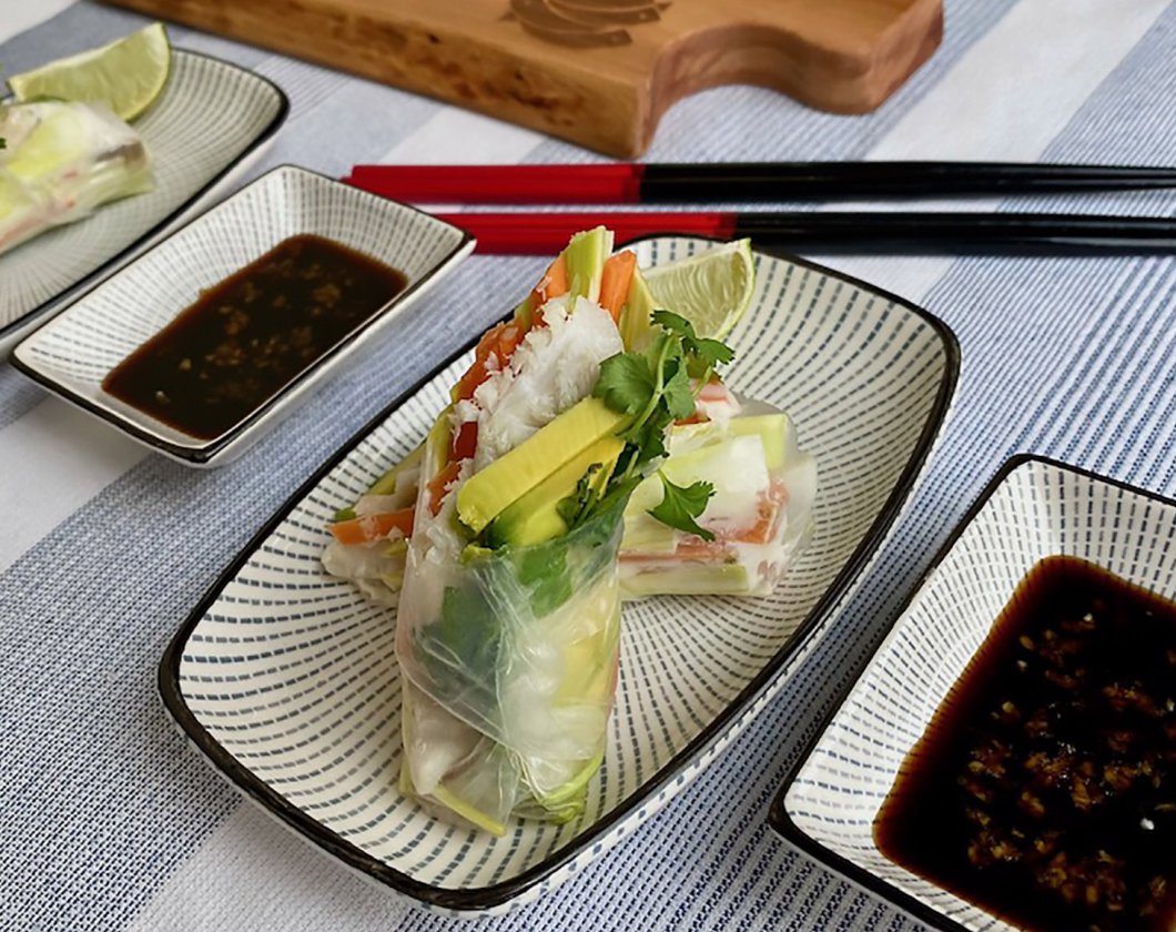 Spring rolls z dorszem