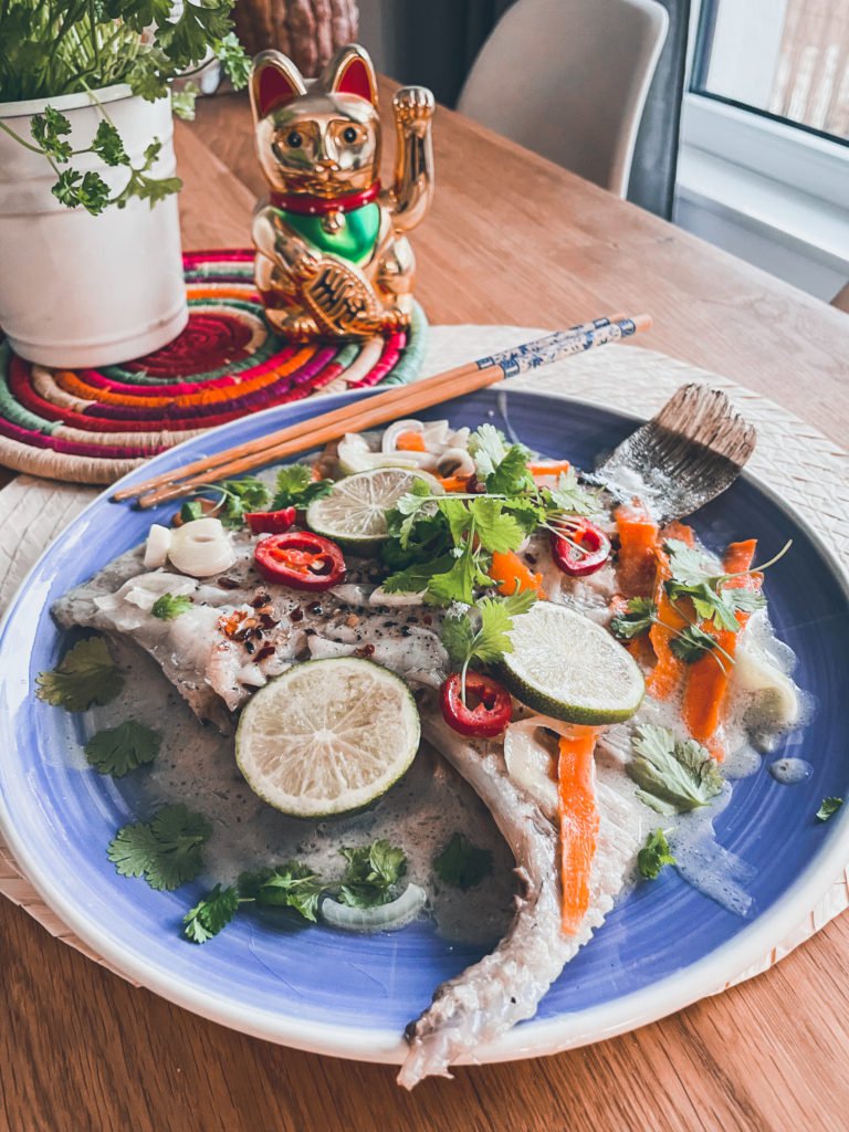 Turbot w mleczku kokosowym