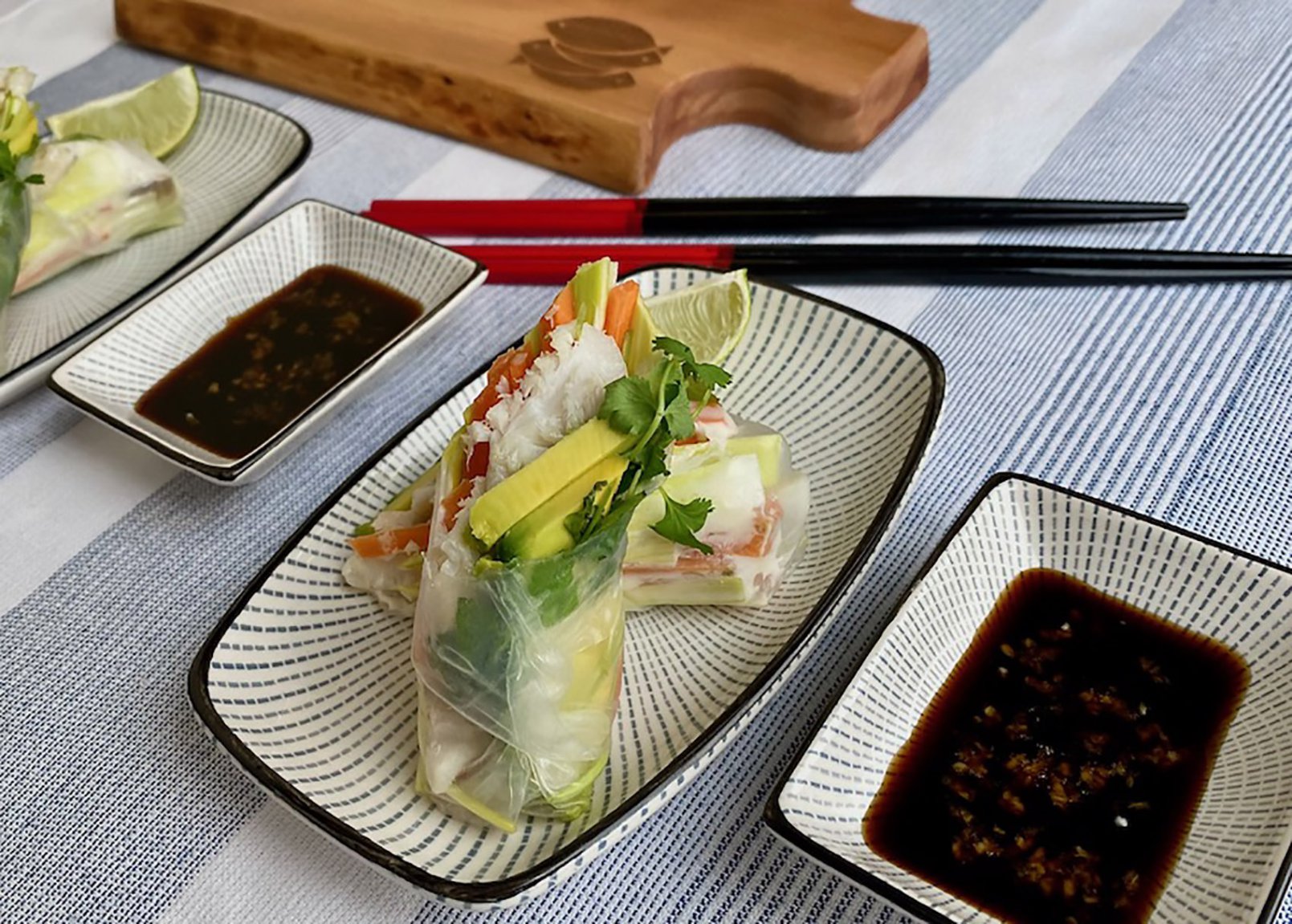 Spring rolls z dorszem